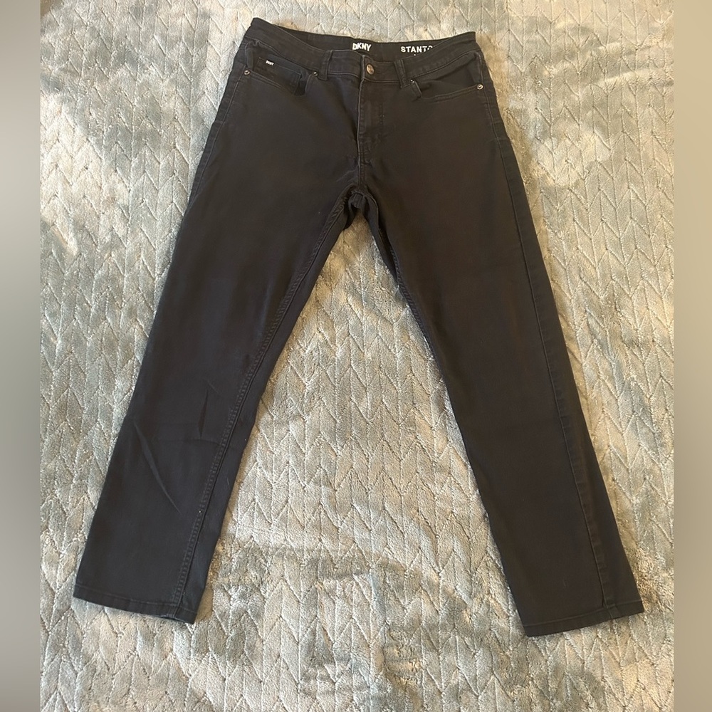 👖DKNY Men's Dark Gray Straight Jeans